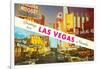 Greetings from Las Vegas, Nevada-null-Framed Art Print