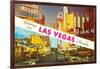 Greetings from Las Vegas, Nevada-null-Framed Art Print