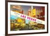 Greetings from Las Vegas, Nevada-null-Framed Art Print