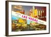 Greetings from Las Vegas, Nevada-null-Framed Art Print