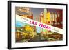 Greetings from Las Vegas, Nevada-null-Framed Art Print