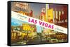 Greetings from Las Vegas, Nevada-null-Framed Stretched Canvas