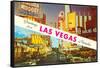 Greetings from Las Vegas, Nevada-null-Framed Stretched Canvas