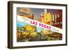 Greetings from Las Vegas, Nevada-null-Framed Art Print