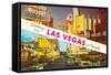 Greetings from Las Vegas, Nevada-null-Framed Stretched Canvas