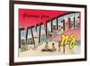 Greetings from Lavallette, New Jersey-null-Framed Art Print