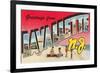 Greetings from Lavallette, New Jersey-null-Framed Art Print