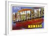 Greetings from Lawrence, Kansas-null-Framed Art Print