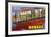 Greetings from Lawrence, Kansas-null-Framed Premium Giclee Print