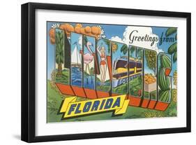 Greetings from Leesburg, Florida-null-Framed Art Print