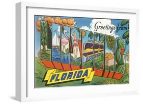 Greetings from Leesburg, Florida-null-Framed Art Print