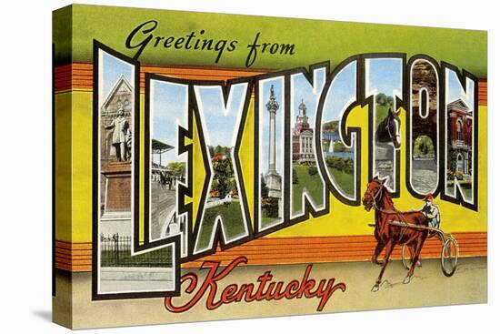 Greetings from Lexington, Kentucky-null-Stretched Canvas