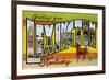 Greetings from Lexington, Kentucky-null-Framed Art Print