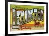 Greetings from Lexington, Kentucky-null-Framed Art Print