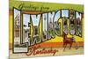 Greetings from Lexington, Kentucky-null-Mounted Art Print