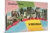 Greetings from Lexington, Virginia-null-Mounted Premium Giclee Print