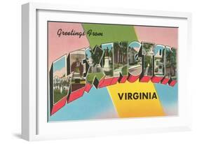 Greetings from Lexington, Virginia-null-Framed Art Print