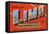 Greetings from Lima, Ohio, Lima Locomotives are World Famous-null-Framed Stretched Canvas