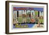 Greetings from Lincoln, Nebraska-null-Framed Art Print