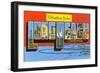 Greetings from Long Beach, California-null-Framed Art Print