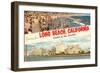 Greetings from Long Beach, California-null-Framed Art Print