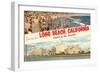 Greetings from Long Beach, California-null-Framed Art Print