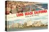 Greetings from Long Beach, California-null-Stretched Canvas