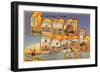 Greetings from Long Beach Long Island, New York-null-Framed Art Print