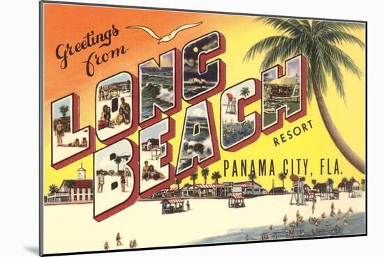 Greetings from Long Beach Resort, Panama City, Florida-null-Mounted Giclee Print