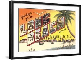 Greetings from Long Beach Resort, Panama City, Florida-null-Framed Giclee Print