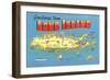 Greetings from Long Island, New York-null-Framed Art Print