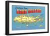 Greetings from Long Island, New York-null-Framed Art Print