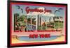 Greetings from Long Island, New York-null-Framed Art Print