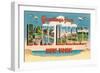 Greetings from Long Island, New York-null-Framed Art Print