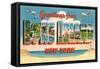 Greetings from Long Island, New York-null-Framed Stretched Canvas