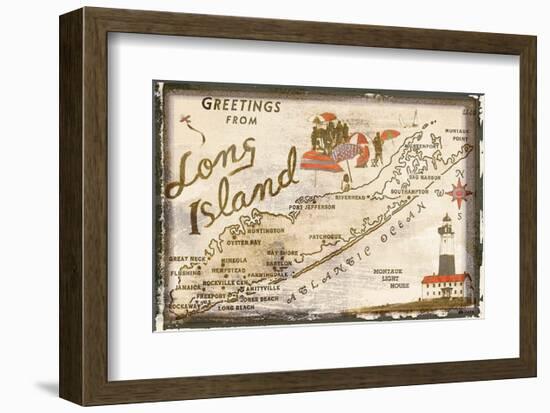 Greetings from Long Island-null-Framed Art Print