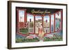 Greetings from Lorain, Ohio-null-Framed Art Print