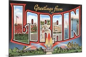 Greetings from Lorain, Ohio-null-Mounted Art Print