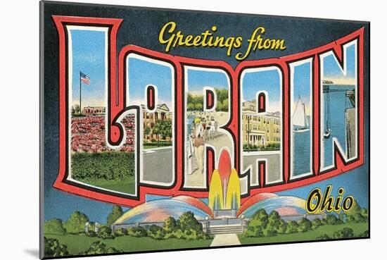 Greetings from Loran, Ohio-null-Mounted Art Print