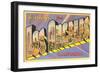 Greetings from Los Angeles, California-null-Framed Art Print