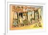 Greetings from Los Angeles, California-null-Framed Premium Giclee Print