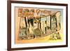 Greetings from Los Angeles, California-null-Framed Premium Giclee Print