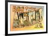 Greetings from Los Angeles, California-null-Framed Premium Giclee Print