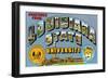 Greetings from Louisiana State University, Louisiana-null-Framed Art Print