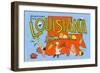 Greetings from Louisiana-null-Framed Art Print