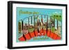 Greetings from Louisville, Kentucky, Gateway to the South-null-Framed Giclee Print