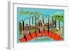 Greetings from Louisville, Kentucky, Gateway to the South-null-Framed Giclee Print