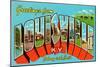 Greetings from Louisville, Kentucky, Gateway to the South-null-Mounted Giclee Print