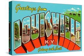 Greetings from Louisville, Kentucky-null-Stretched Canvas