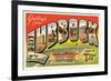 Greetings from Lubbock, Texas-null-Framed Premium Giclee Print